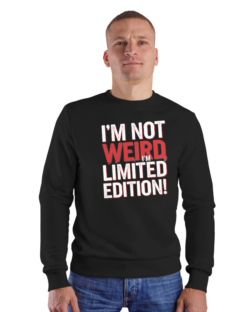 Φούτερ χωρίς κουκούλα Αντρικό - Im Not Weird - Image 1