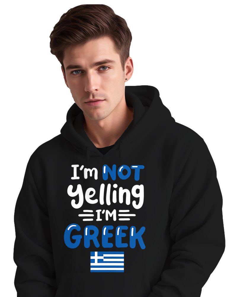 Φούτερ με κουκούλα - I'm Not Yelling I'm Greek - Image 2