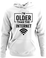 Φούτερ με κουκούλα - Im Older Than The Internet - Color Thumbnail ΄Ασπρο