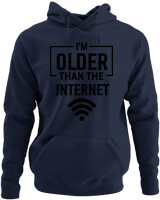 Φούτερ με κουκούλα - Im Older Than The Internet - Color Thumbnail Navy Blue