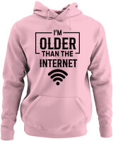 Φούτερ με κουκούλα - Im Older Than The Internet - Color Thumbnail Pink