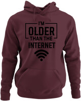 Φούτερ με κουκούλα - Im Older Than The Internet - Color Thumbnail Marron