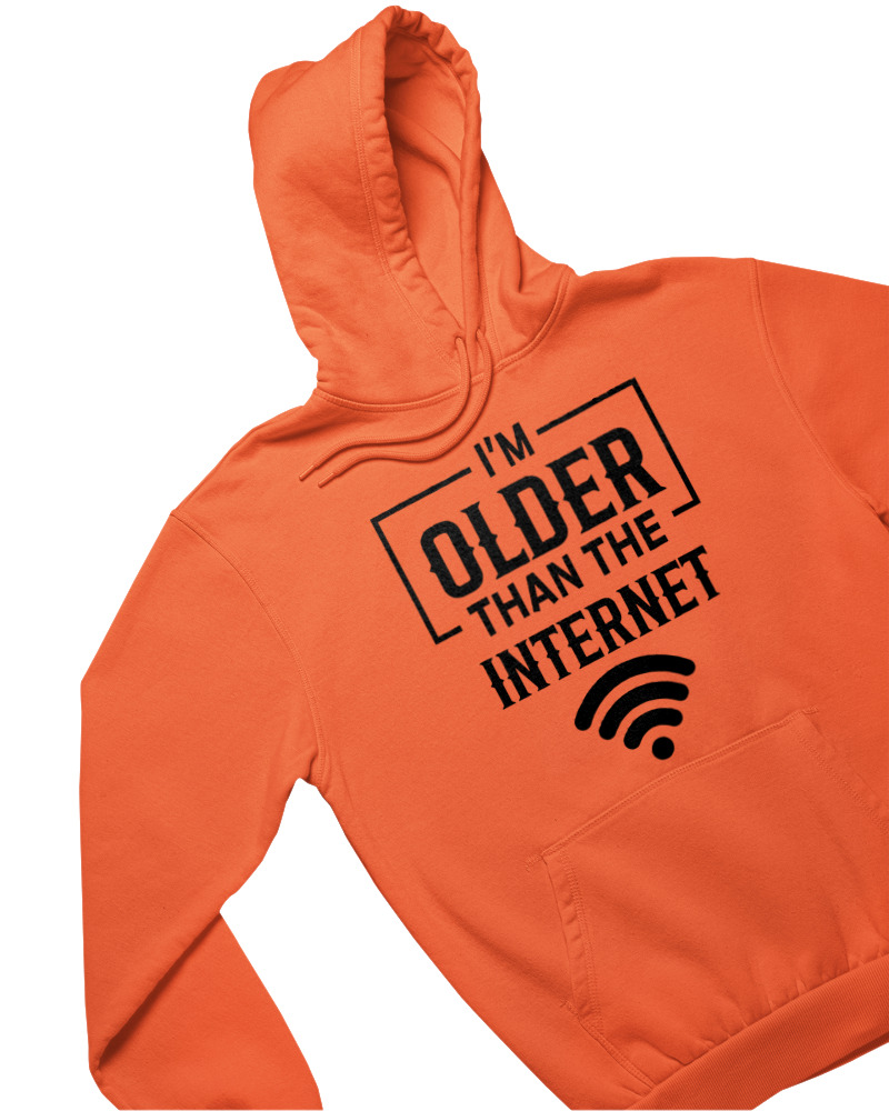 Φούτερ με κουκούλα - Im Older Than The Internet - Image 1