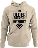 Φούτερ με κουκούλα - Im Older Than The Internet - Color Thumbnail Μπέζ