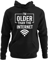 Φούτερ με κουκούλα - Im Older Than The Internet - Color Thumbnail Μαύρο