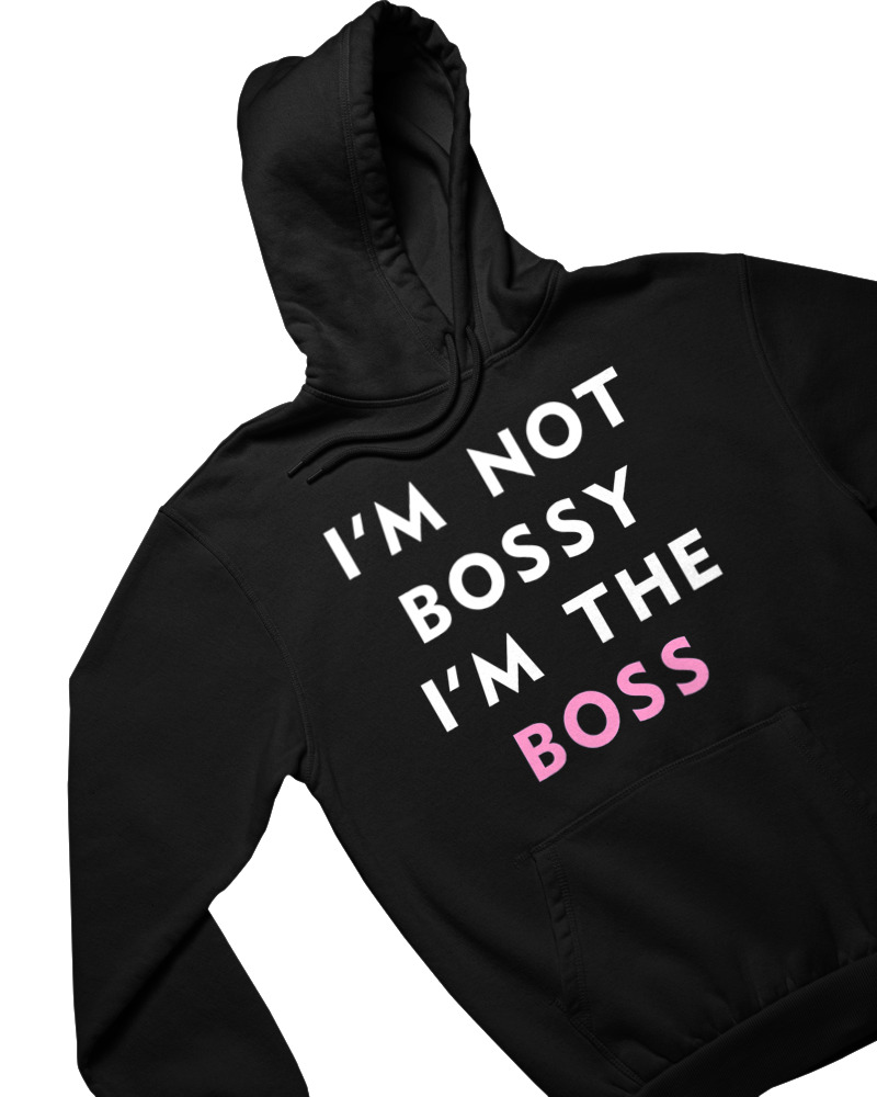 Φούτερ με κουκούλα - Im The Boss - Image 1