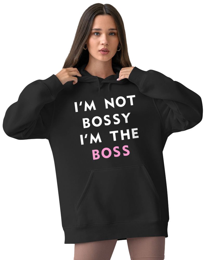 Φούτερ με κουκούλα - Im The Boss - Image 2