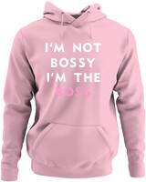 Φούτερ με κουκούλα - Im The Boss - Color Thumbnail Pink