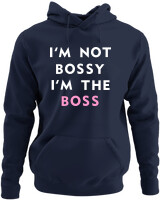 Φούτερ με κουκούλα - Im The Boss - Color Thumbnail Navy Blue