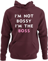 Φούτερ με κουκούλα - Im The Boss - Color Thumbnail Marron