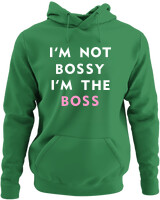 Φούτερ με κουκούλα - Im The Boss - Color Thumbnail Kelly Green
