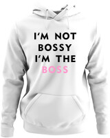 Φούτερ με κουκούλα - Im The Boss - Color Thumbnail ΄Ασπρο