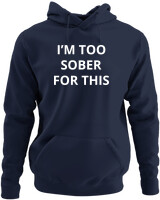Φούτερ με κουκούλα - Im To Sober For This - Color Thumbnail Navy Blue