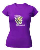 T-Shirt Στενή Γραμμή Γυναικείο - Imagine Beyond - Color Thumbnail Σκούρο Μωβ