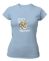 T-Shirt Στενή Γραμμή Γυναικείο - Imagine Beyond - Color Thumbnail Γαλάζιο