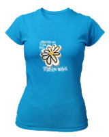T-Shirt Στενή Γραμμή Γυναικείο - Imagine Beyond - Color Thumbnail Τιρκουάζ