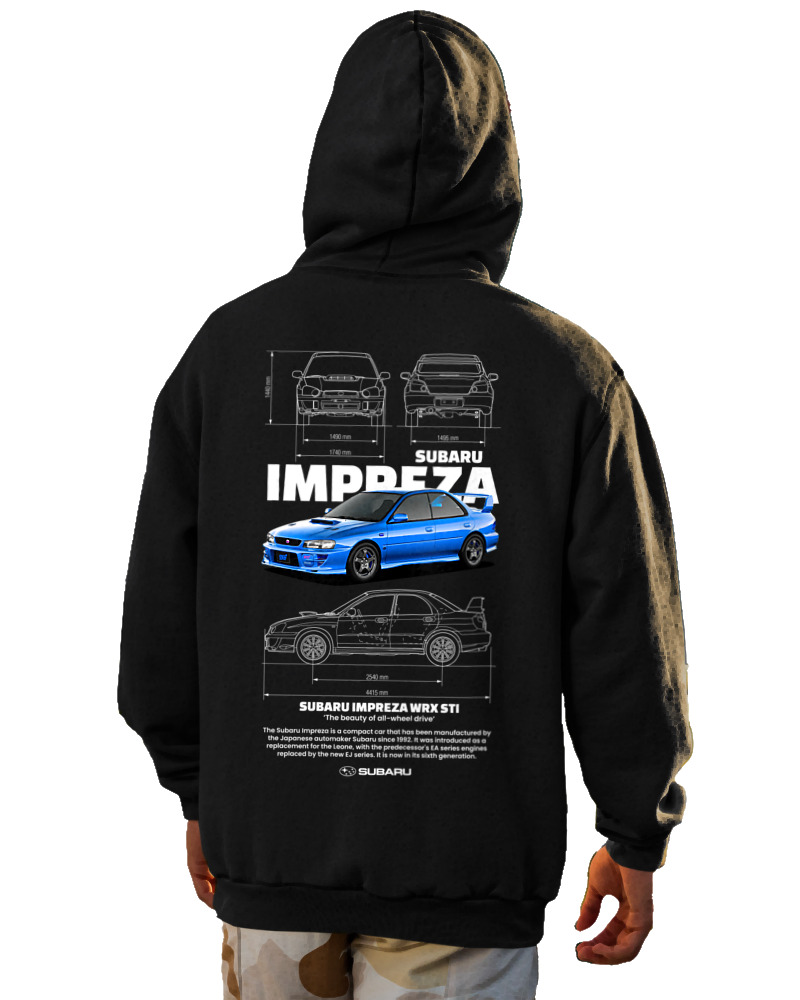 Φούτερ με κουκούλα - Impreza WRX STI - Image 1