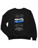 Φούτερ χωρίς κουκούλα Παιδικό - Impreza WRX STI - Color Thumbnail Μαύρο