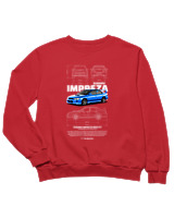 Φούτερ χωρίς κουκούλα Παιδικό - Impreza WRX STI - Color Thumbnail Κόκκινο