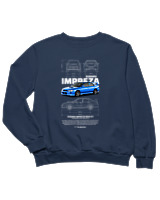 Φούτερ χωρίς κουκούλα Παιδικό - Impreza WRX STI - Color Thumbnail Σκούρο Μπλε