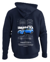 Φούτερ με κουκούλα - Impreza WRX STI - Color Thumbnail Navy Blue