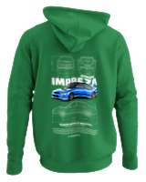 Φούτερ με κουκούλα - Impreza WRX STI - Color Thumbnail Kelly Green
