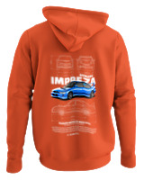 Φούτερ με κουκούλα - Impreza WRX STI - Color Thumbnail Orange