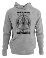 Φούτερ με κουκούλα Αντρικό - In Crypto We Trust - Color Thumbnail Γκρι Μελανζέ