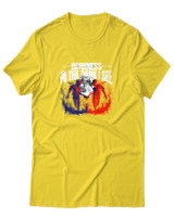 T-Shirt  Γυναικείο - In The Dark I See - Color Thumbnail Κίτρινο Χρυσό