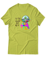 T-Shirt Αντρικό - In This World - Color Thumbnail Λαχανί
