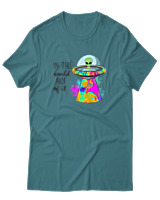 T-Shirt Αντρικό - In This World - Color Thumbnail Μπλε Πράσινο