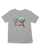 T-Shirt  Παιδικό - In This World - Color Thumbnail Γκρι Μελανζέ
