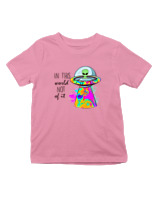 T-Shirt  Παιδικό - In This World - Color Thumbnail Ροζ