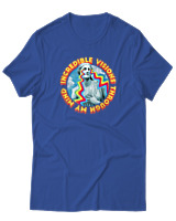 T-Shirt Αντρικό - Incredible Visions Through My Mind - Color Thumbnail Μπλε Ρουά