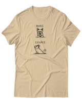 T-Shirt Αντρικό - Inhale Exhale - Color Thumbnail Μπεζ