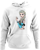 Φούτερ με κουκούλα - Inked Elsa - Color Thumbnail ΄Ασπρο