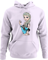 Φούτερ με κουκούλα - Inked Elsa - Color Thumbnail Lilac