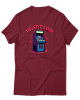 T-Shirt Αντρικό - Insert Coin - Color Thumbnail Σκούρο Κόκκινο