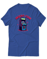 T-Shirt Αντρικό - Insert Coin - Color Thumbnail Μπλε Ρουά