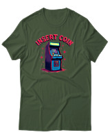 T-Shirt Αντρικό - Insert Coin - Color Thumbnail Κυπαρισσί