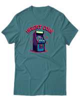 T-Shirt Αντρικό - Insert Coin - Color Thumbnail Μπλε Πράσινο