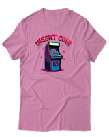T-Shirt Αντρικό - Insert Coin - Color Thumbnail Ροζ