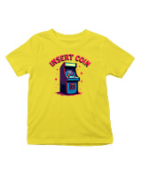 T-Shirt  Παιδικό - Insert Coin - Color Thumbnail Κίτρινο