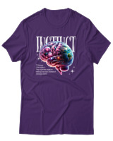 T-Shirt Αντρικό - Instinct - Color Thumbnail Σκούρο Μωβ