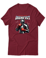 T-Shirt Αντρικό - Ironfist - Color Thumbnail Σκούρο Κόκκινο