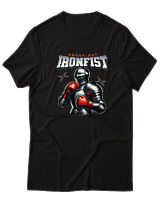 T-Shirt  Γυναικείο - Ironfist - Color Thumbnail Μαύρο