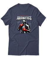 T-Shirt  Γυναικείο - Ironfist - Color Thumbnail Μπλέ Γκρί