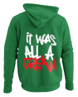 Φούτερ με κουκούλα - It Was All A Dream - Color Thumbnail Kelly Green