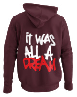 Φούτερ με κουκούλα - It Was All A Dream - Color Thumbnail Marron