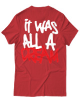 T-Shirt Αντρικό - It Was All A Dream - Color Thumbnail Κόκκινο